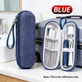 2-in-1 Electric Toothbrush & Data Cable Organizer EVA Shockproof Aluminum Foil Travel Storage Bag