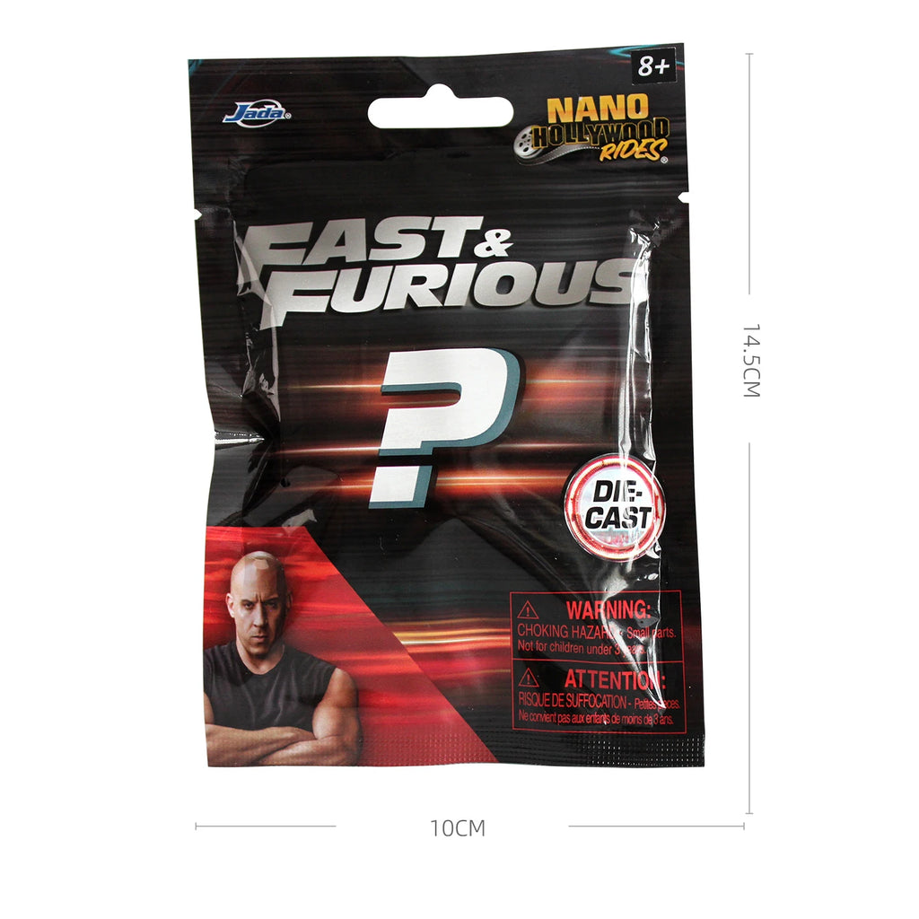 JADA 1:128 Nano Blind Bags W1 Diecast Model Car 1.65" The Fast and the Furious Random Mini Cars JD35404