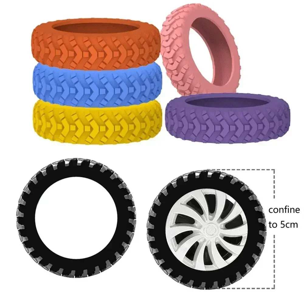 8PCS/Set Suitcase Wheels Protection Cover Silent Rubber Luggage Roller Cover Trolley Box Casters Cover Travel Luggage Caster Sho
