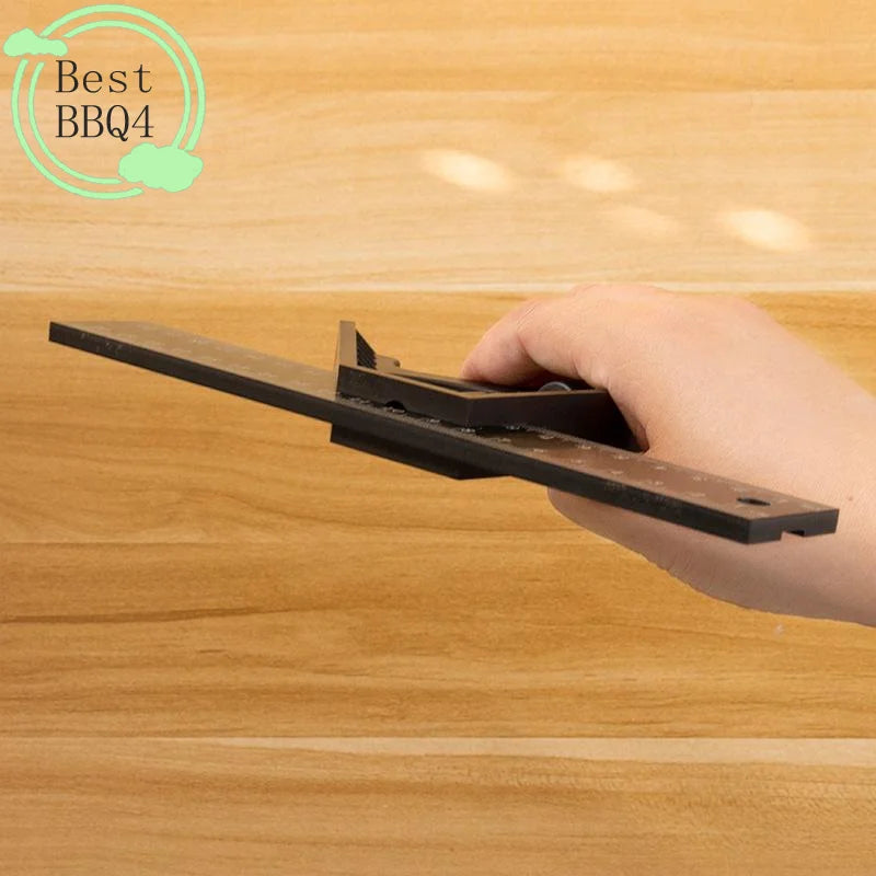 (BBQ4)15/20/25CM Adjustable Combination Right Angle Ruler 45/90 Degree With Bubble Level Gauge Multifunctional Measuring Tools