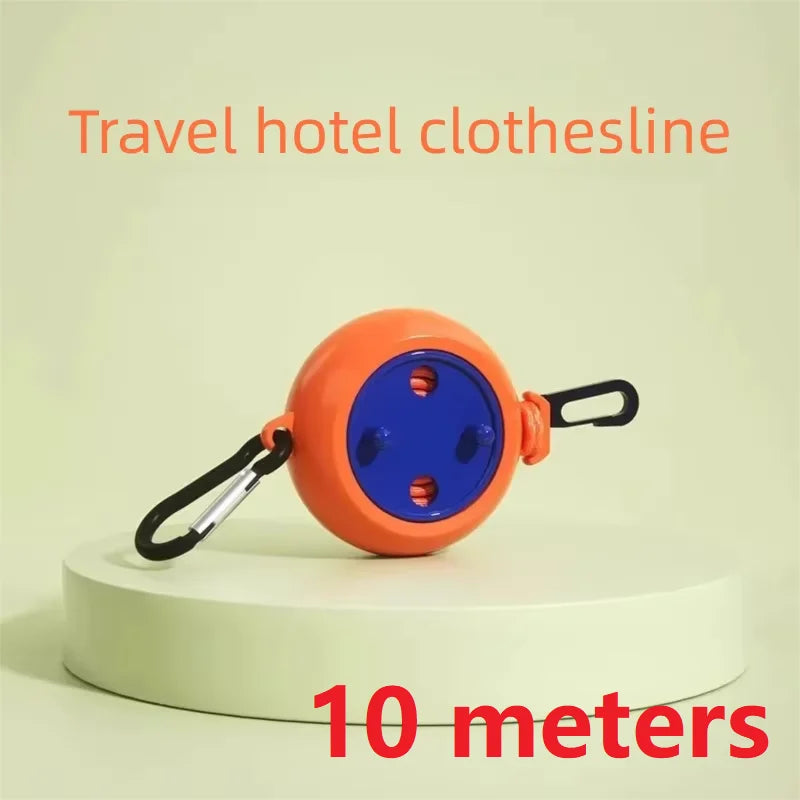 10M Retractable Clothesline Outdoor Portable Windproof Washing Line Travel Camping Home Laundry Drying Rack Hanger XKHWGJ03