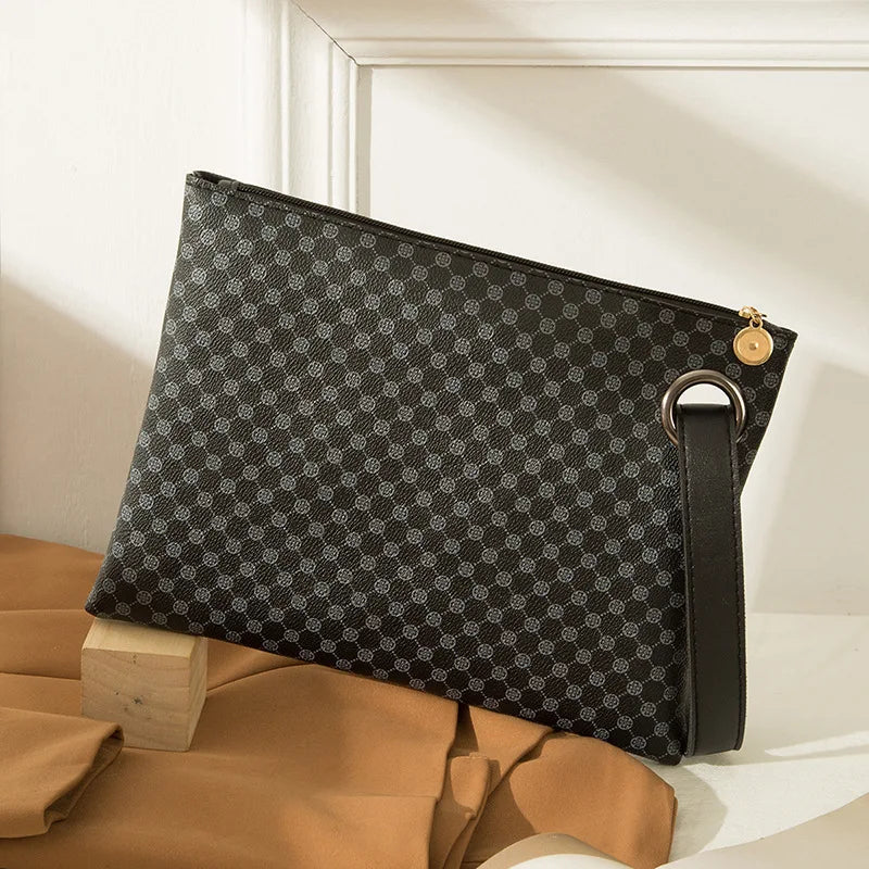 Yogodlns Women Wristlet Bag PU Leather Envelope Bag Shopping Totes Traveling Portable Purse Clutch Wallet Ladies Pattern HandBag