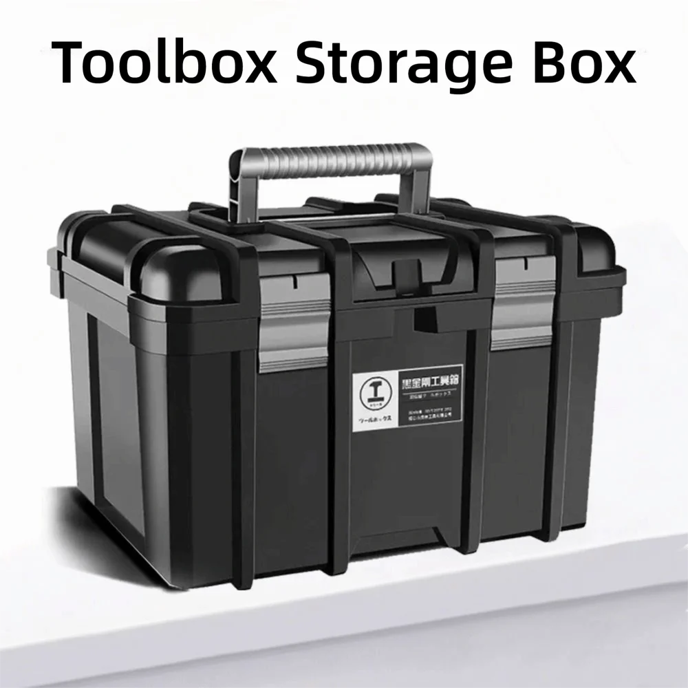 Portable Toolbox Storage Box 22 Inch Large Capacity Suitcases Hardware Parts Box Multi-function Tool Organizer Garage Workshop