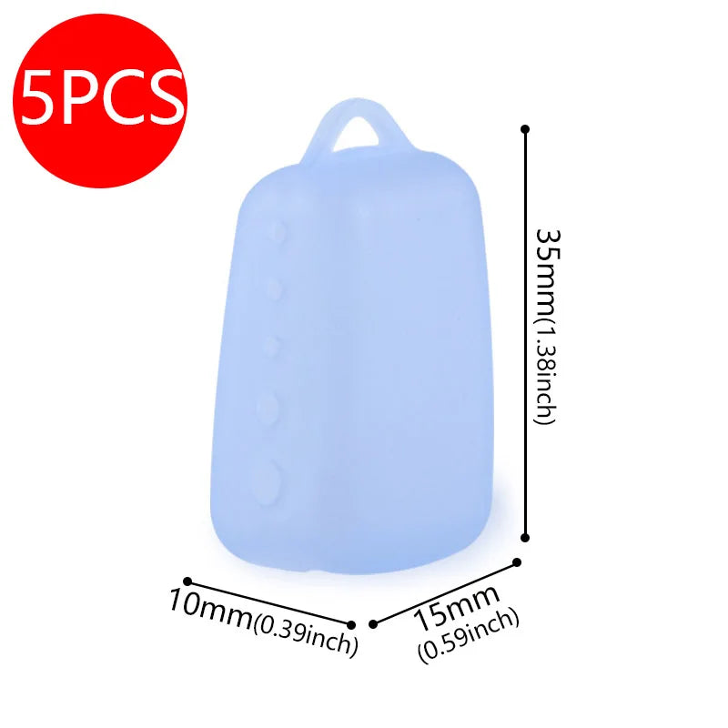 5PCS Silicone Toothbrush Head Covers Portable Cover Case Travel Hiking Camping Toothbrush Cap Case Support Bathroom Accessory