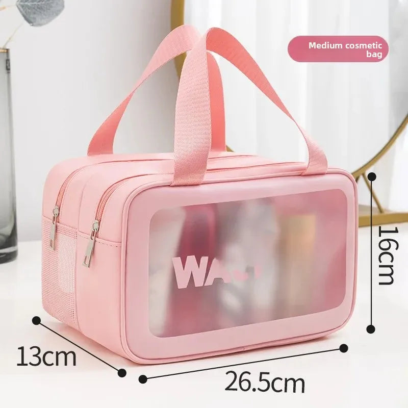 Waterproof Large Capacity Cosmetic Bag Separate Wet And Dry Travel Toiletry Storage Bag Portable Shower Makeup Storage Bag