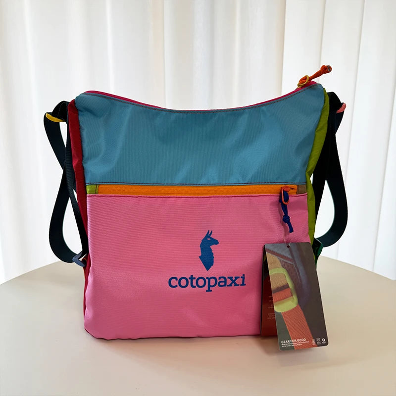 16LNew waterproof crossbody bag, unisex outdoor color-block crossbody bag