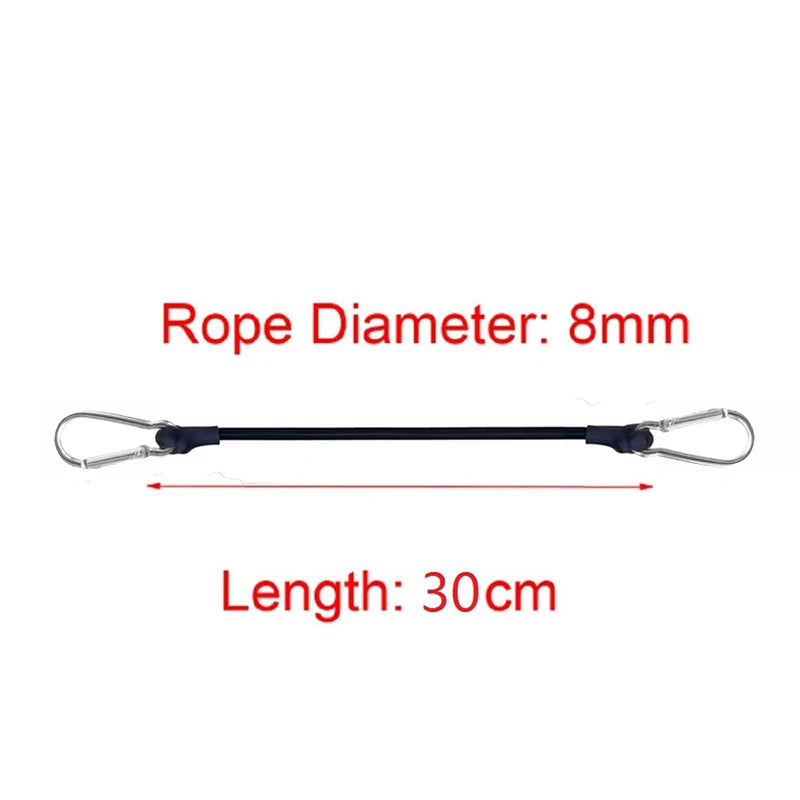30cm-210cm Portable Elastic Rope Motorcycle Strap Elastic Rope Bicycle Luggage Strap Elastic Cart Cargo Strap
