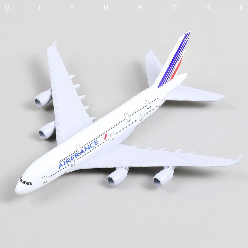 1/400 16cm France A380 Model Plane Diecast Metal Airplane Model kit  with Display Plane Stand Gift or Desktop Collection