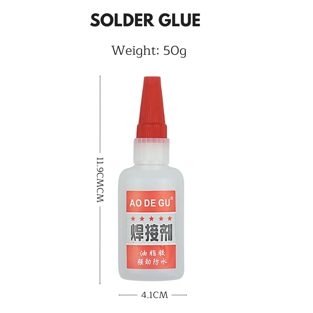 20g / 50g Universal Welding Super Glue Plastic Wood Metal Rubber Tire Shoes Repair Glue Soldering Extra Strong Adhesive