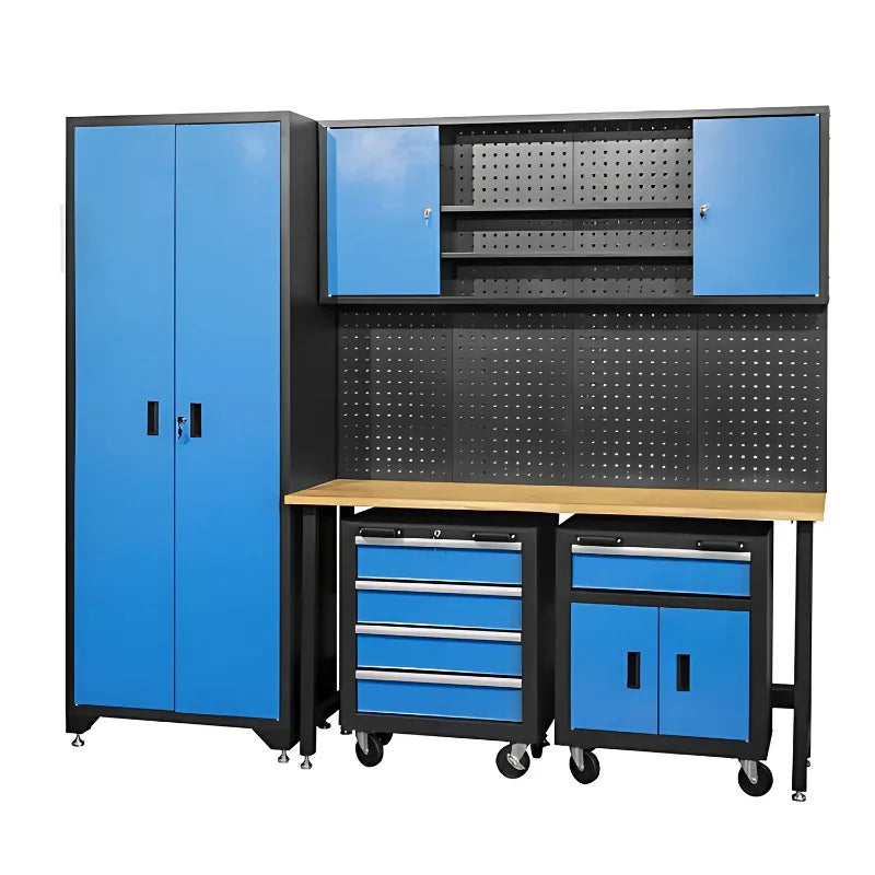 Workshop Tool Storage Metal Garage Trolley Heavy Duty Lockable Tools Storage Garage Cabinets