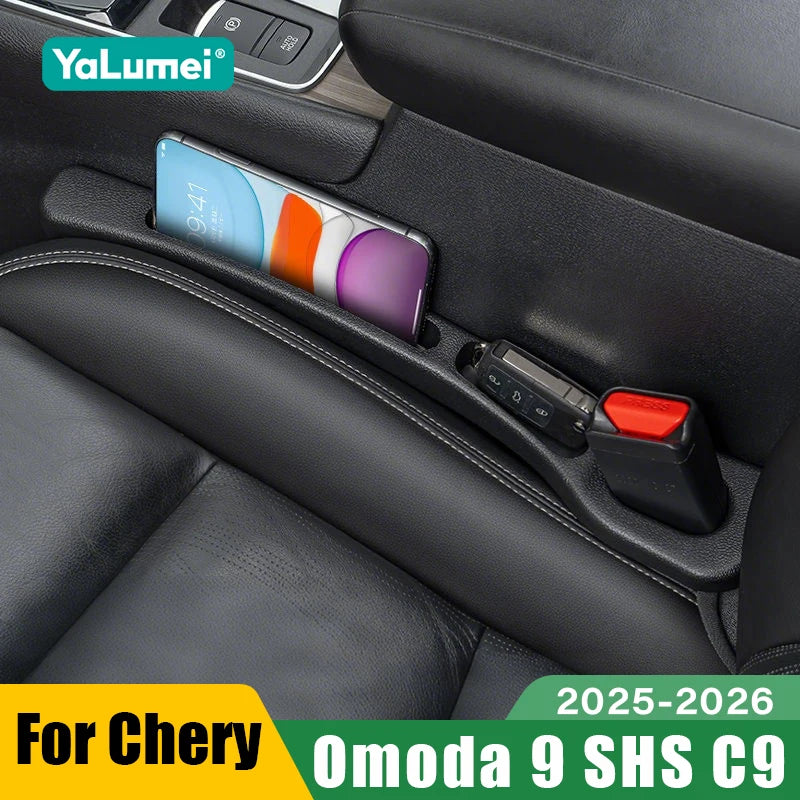 For Chery Omoda 9 SHS C9 2025 2026 2PCS Universal Car Seat Leak Proof Strips Gap Side Seam Filler Storage Accessories