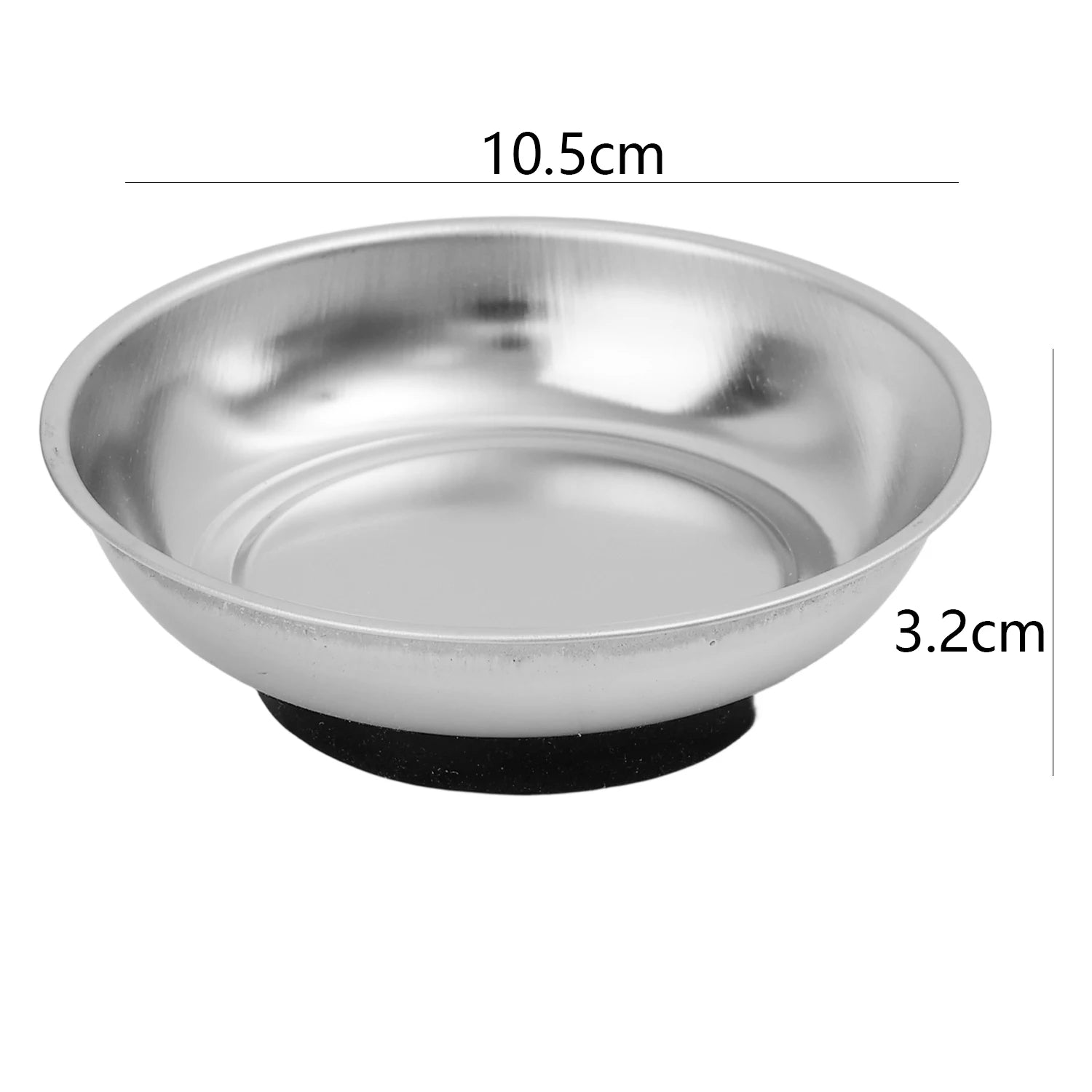 2/1Pcs Magnetic Tray Stainless Steel Magnetic Parts Round and Rectangular Trays Screw Wrench Organizing Hardware Accessories