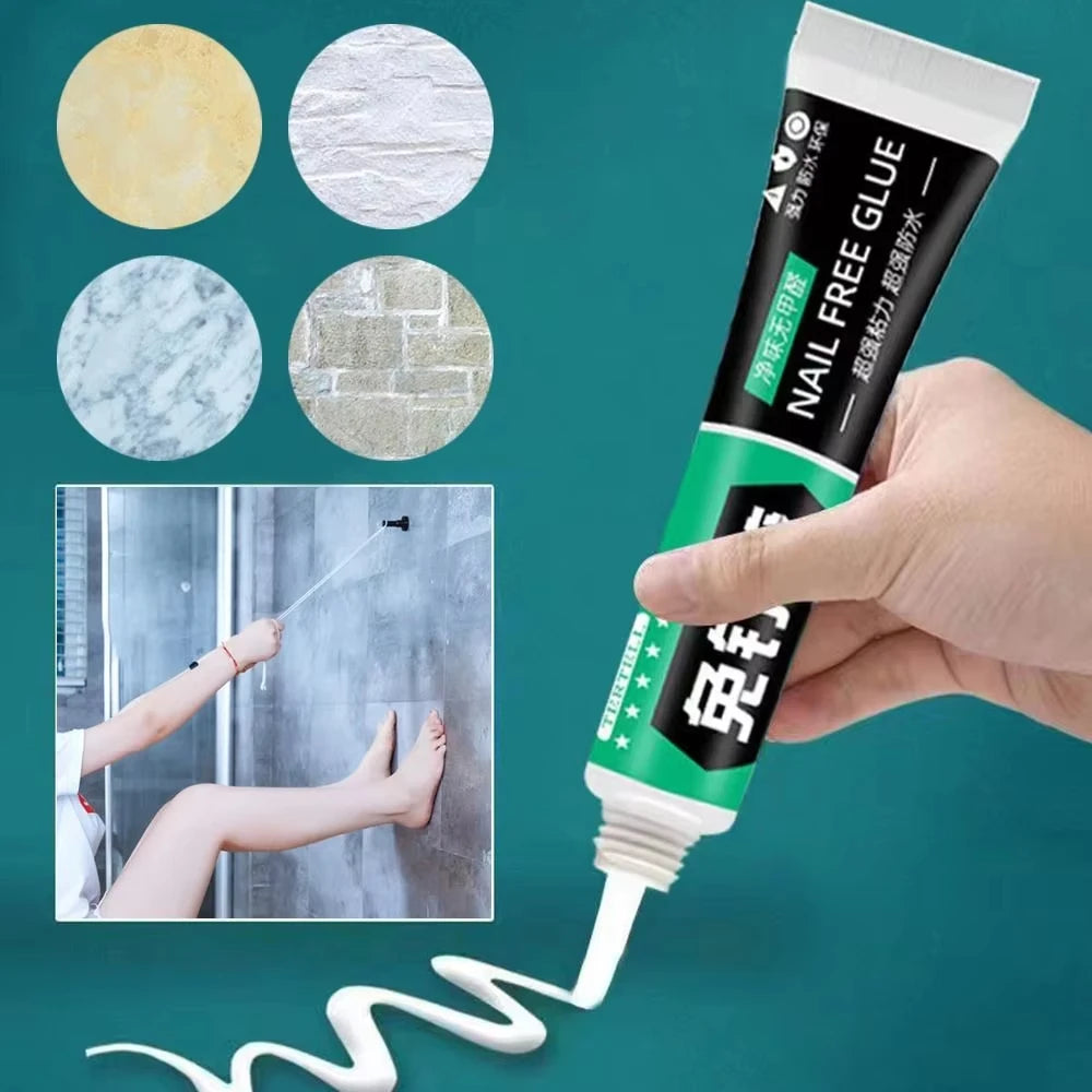 Waterproof Heavy-Duty Multi-Function Glues, 60g No More Nail Glue Adhesive, Invisible Universal Strong Glue For Ceramic Meta