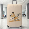 Dog pattern luggage protection cover, suitable for 18-32 inch luggage covers, luggage handle gloves, travel accessories