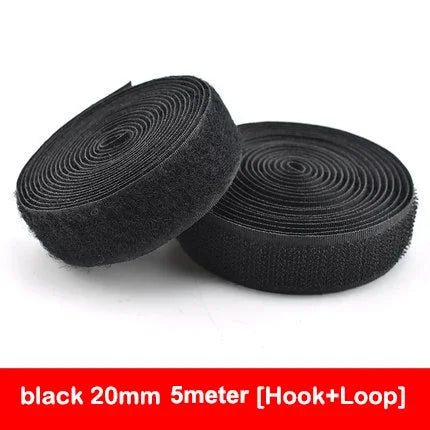 5Meters/Lot 16-100mm Black White Non-Adhesive Fastener Tape Hook and Loop Tape No Glue DIY Sewing Accessories Magic tape