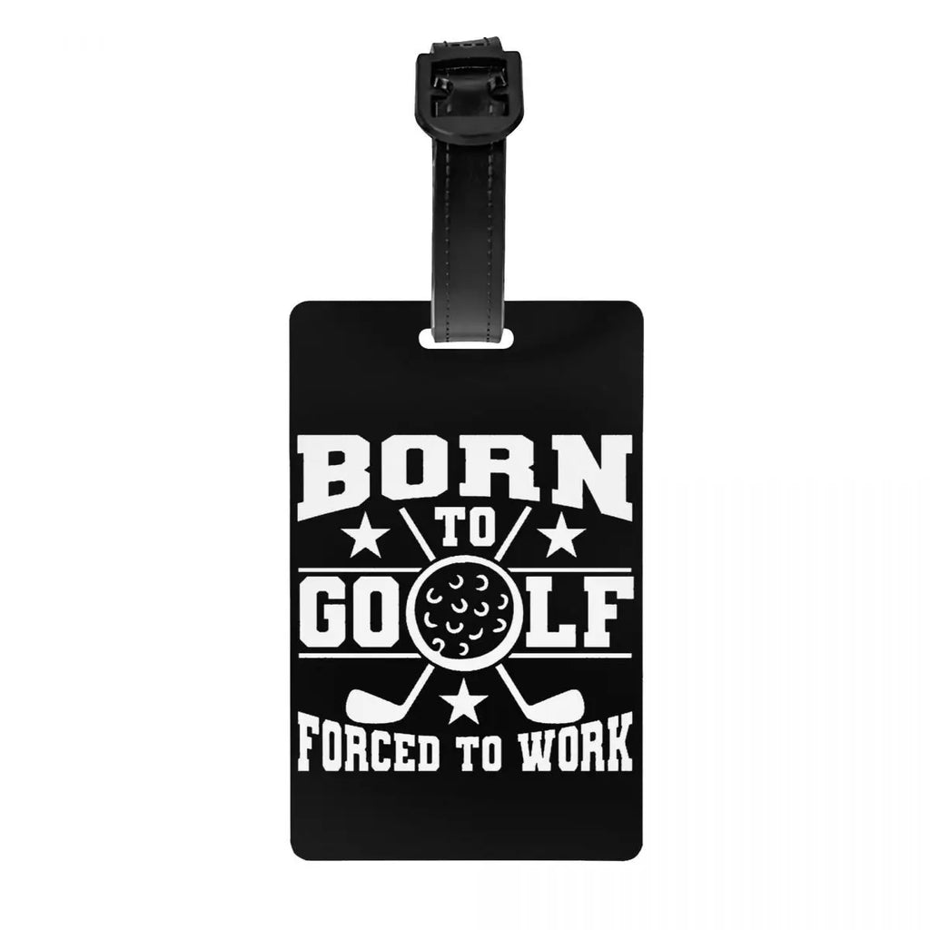 Custom Golf And Beer Luggage Tag Privacy Protection Baggage Tags Travel Bag Labels Suitcase