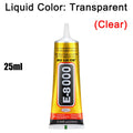 15/25/50/110ml E8000 Glue 110ml  Mobile Phone Screen Repair High-Strength Transparent Super Screen Border Adhesive Glass Jewelry DIY Crafts Universal Touch Screen Tools.