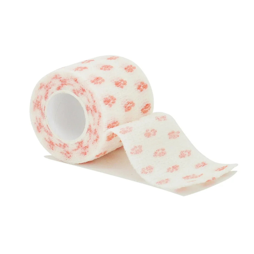 1/6roll 2.5/5/7.5/10cm*4.6m Non Woven Elastic Self Adhesive Bandage Cohesive Bandage for Sports Fixing Finger Wrist Leg
