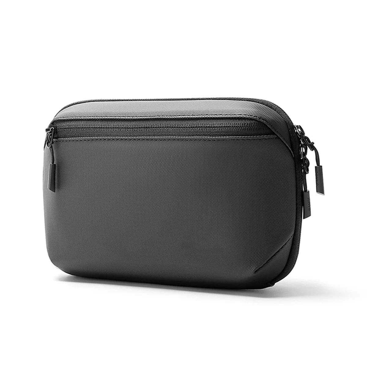 A45U Waterproof Tech Pouch Multi-Layer Organizer Case Portable Gadget Bag for Travel Data Cable and USB Charger Storage Grey