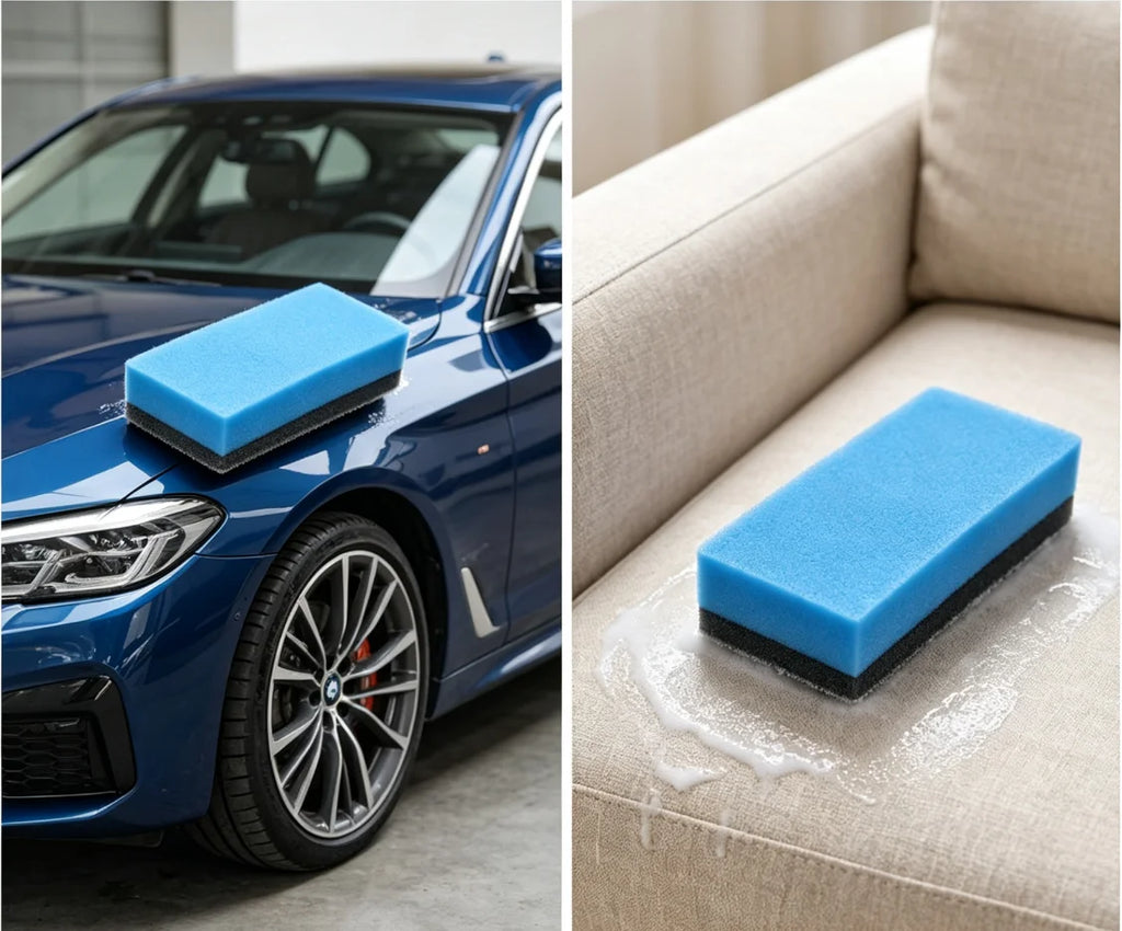 Car Ceramic Coating Sponge Applicator Glass Nano Wax Coat Sponge Wax Polishing Tire Brush Car Cleaning Tool Auto Accessories