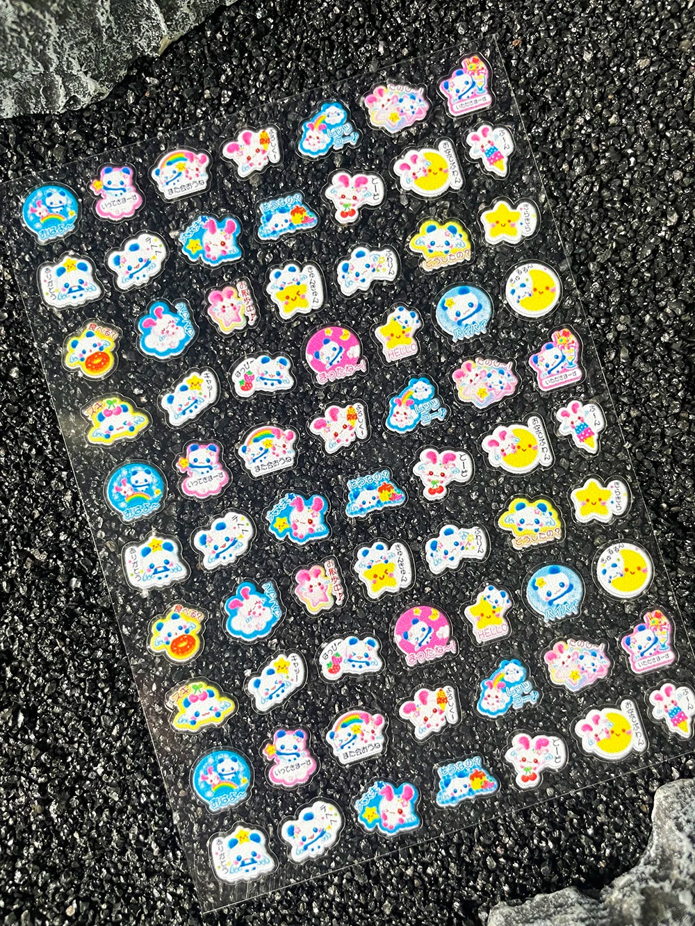 Kawaii Animal Mini Little Rabbit Panda CAT Luggage Tags Stickers Pvc Diary Notebook Skateboard Mobile Phone Nail Art Stickers