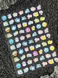 Kawaii Animal Mini Little Rabbit Panda CAT Luggage Tags Stickers Pvc Diary Notebook Skateboard Mobile Phone Nail Art Stickers