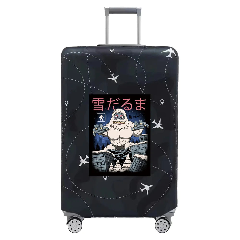 Baggage Covers Travel Luggage Protective Cover Stretch Dust Suitcase Covers Cartoon Print Series for18-32inch Travel Accessories