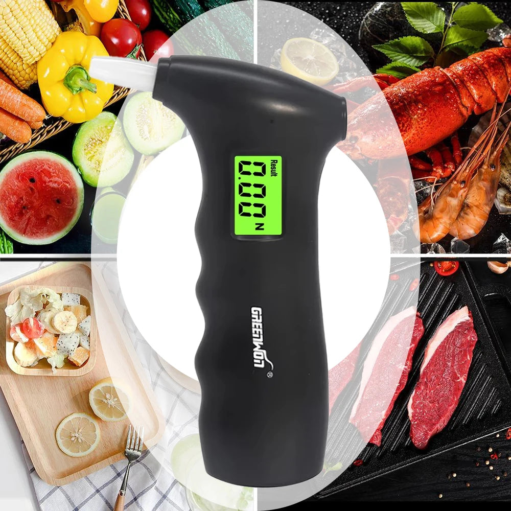 KT-65AS-Black GREENWON Digital Ketosis Meter Breath Ketone Tester Monitor Fat Burn & Weight Loss Monitor Detector