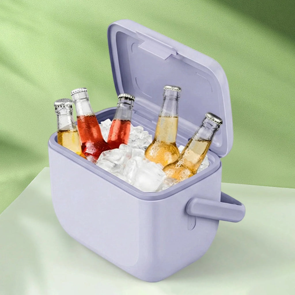 6L Portable Fishing Cooler Box with Lid Ice Container Heat Preservation Portable Ices Bucket for Outdoor BBQ Fishing Picnic