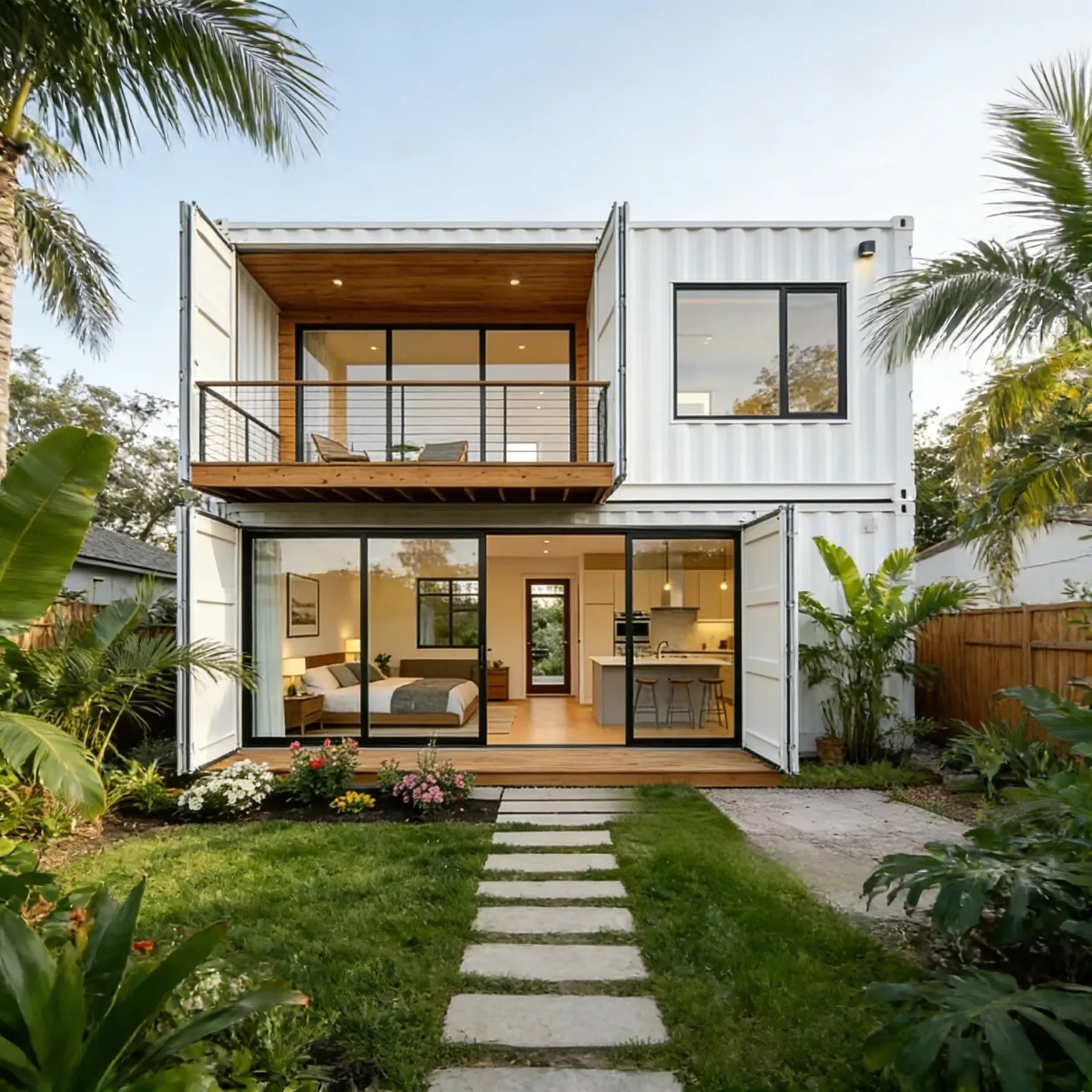 Modern Prefabricated Cabin Foldable Container House with Bathroom and Kitchen Ready