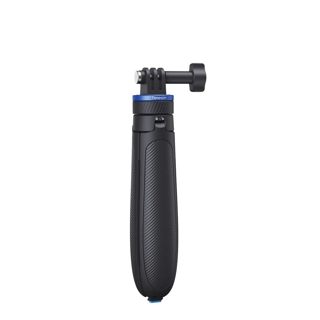 TELESIN Mini Selfie Stick Tripod Aluminum alloy Stand Quick Open Stand for DJI Osmo GoPro Insta360 Action Camera Hand Grip Stand