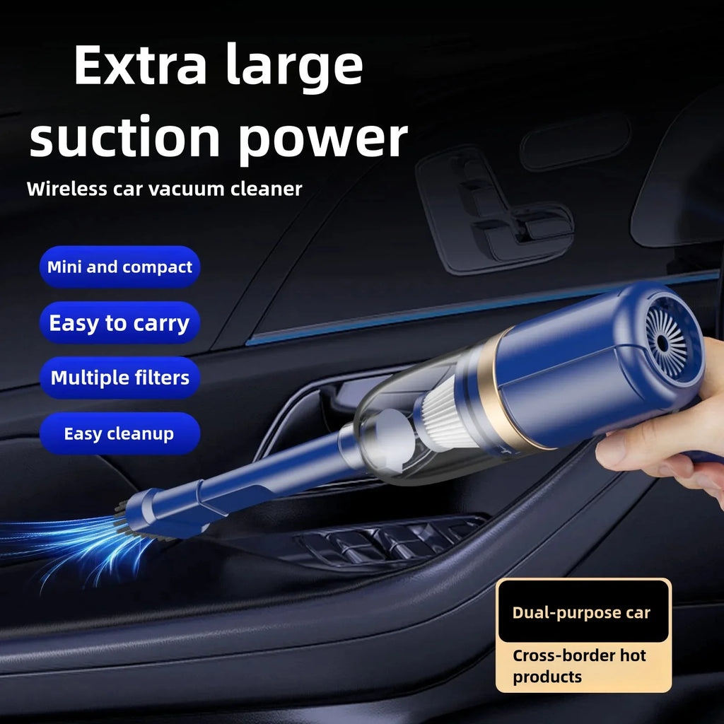 Lenovo 98000PA Wireless Vacuum Cleaner 120W Powerful Suction Home Car Dual- Use Cleaner Portable Handheld Cleaning Machine New