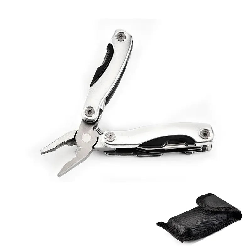 Outdoor Folding Multi-Tool Pliers – Portable Survival Camping Tool with Mini Knife, Multifunctional Combination