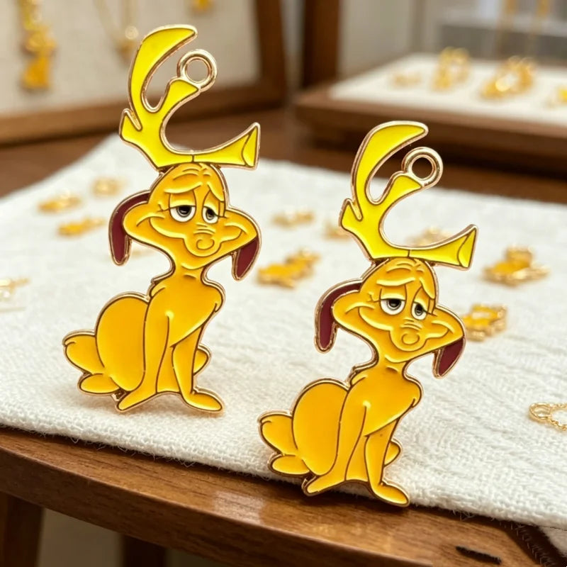 10pcs Christmas Cute Cartoon Bag Phone Chain Pendant Bracelet Necklace DIY Handmade Accessories