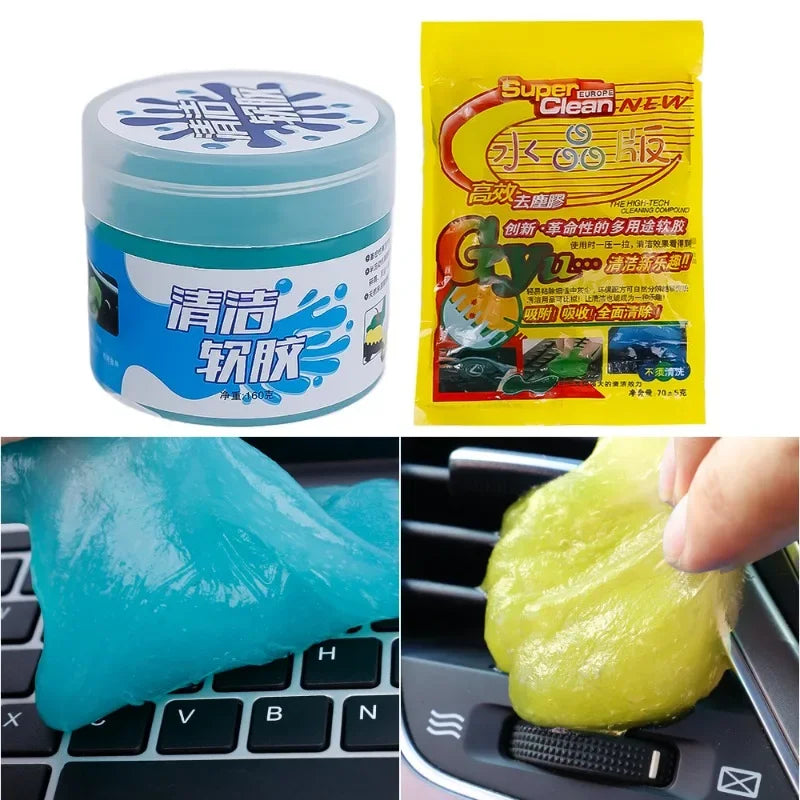 Car Cleaning Gel  Interior Detail Keyboard Electronics for Cleaning Gel Reusable Sticky Putty Air Vent & Dashboard Dust Removal
