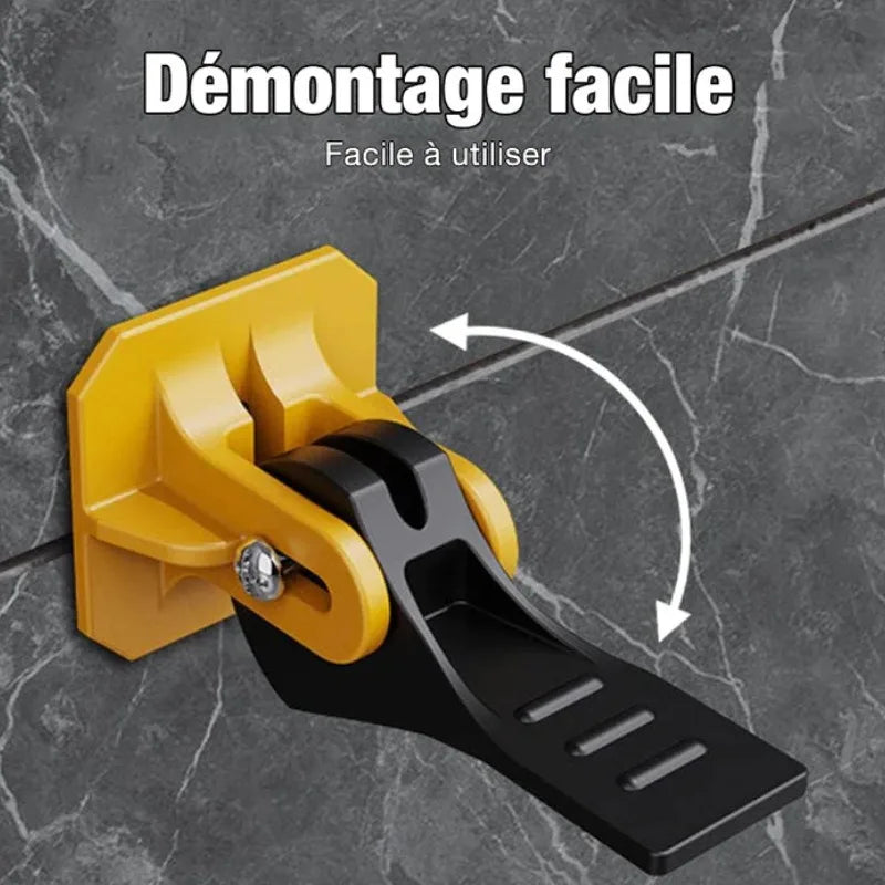 50pcs Reusable Floor Tile Leveling System Clips Leveler Adjuster Kit，Tile Leveling Fixed Plane Device Construction Tool