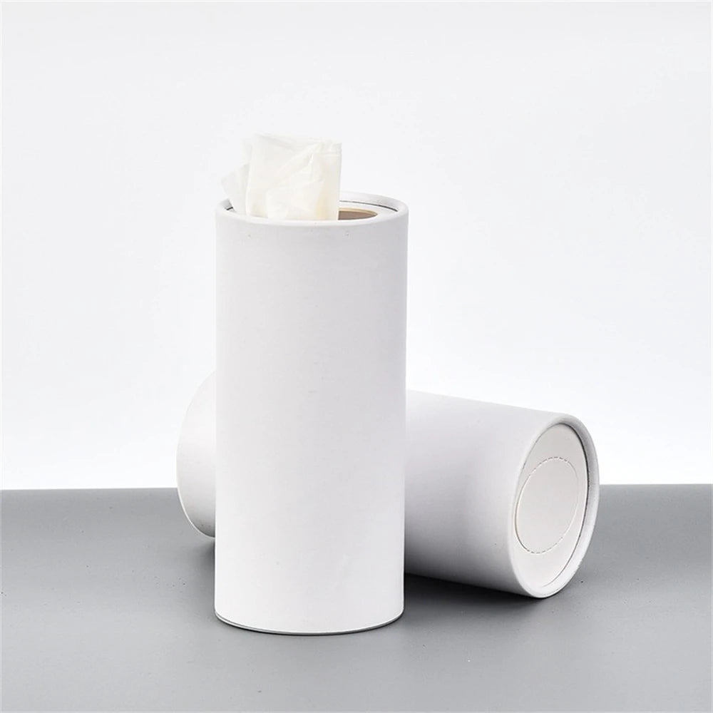1pc 16cm Cylindrical Tissue Box Car Tissue Box,Creative Roll Paper Draw Paper Storage Box  Also Suitable for Kitchen Living Room