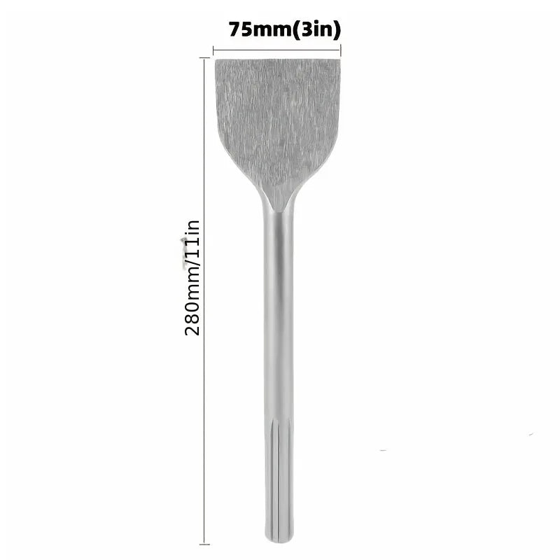 SDS MAX Shank Slotting Flat Chisel Steel Silver Impact Drill Bit Wear-resistant High Hardness Electric Hammer Drill Bit