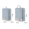 2pcs Set Soft Travel Organizer Storage Bag Suitcase Packing Cubes Set Portable Luggage Clothes Underware Tidy Pouch Compressible