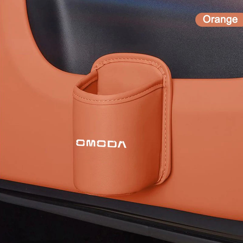 New PU Leather Car Cup Holder Storage Box Door Side Water Drinks Holder For Chery OMODA 5 C5 E5 S5GT Omoda 9 SHS C9 Fuel FX