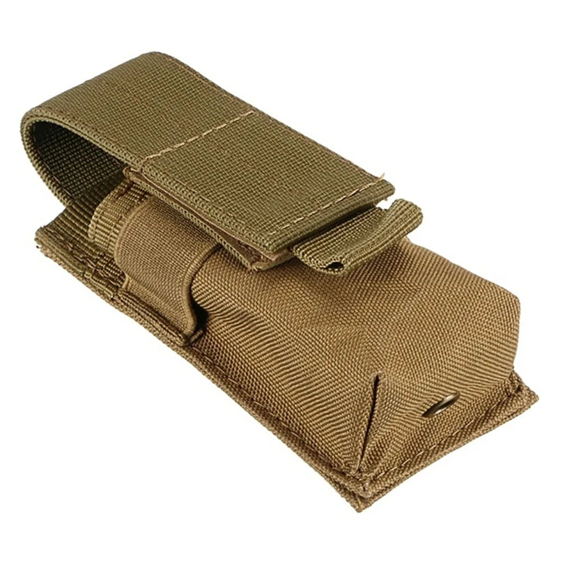Tactical Magazine Pouch Pocket Camouflage Storage Bag With Belt Hook Outdoor Leisure Flashlight Pouch Flashlight Holder Set
