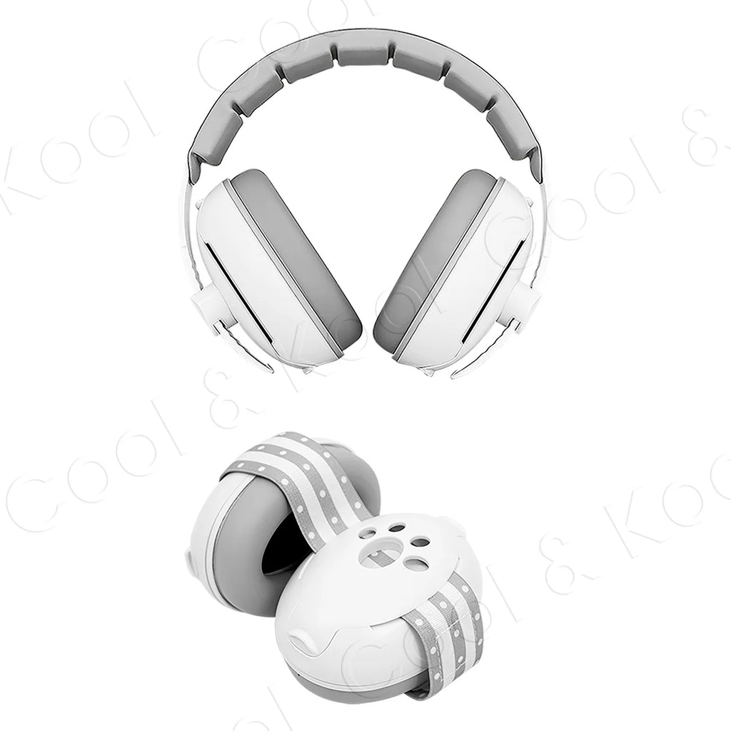 2-in-1 Portable Baby Ear Earmuffs, Travel & Outdoor Noise Cancelling Headphones for On-the-Go Comfort