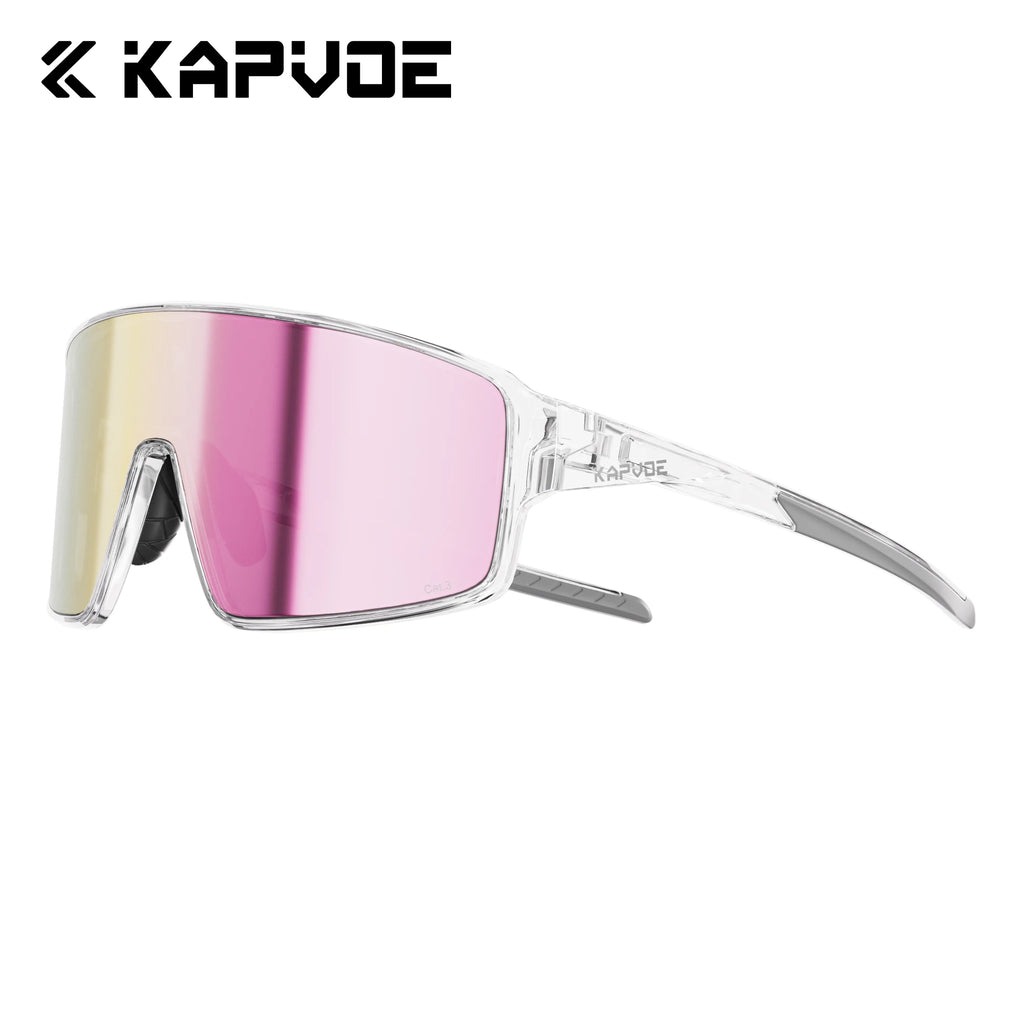 KAPVOE New Hiking Eyewear Cycling Sunglasses Men UV400 Sports MTB Outdoor Goggles Bicycle UV400 Women Running Windproof Glasses