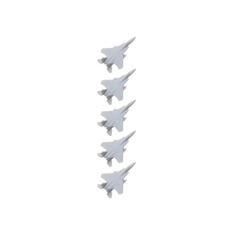 5PCS 1/2000 1/700 1/350 Scale Model Fighter Aircraft F-15C Eagle Fighting Aeroplane with Length 8mm/28mm/56mm for DIY Hobby
