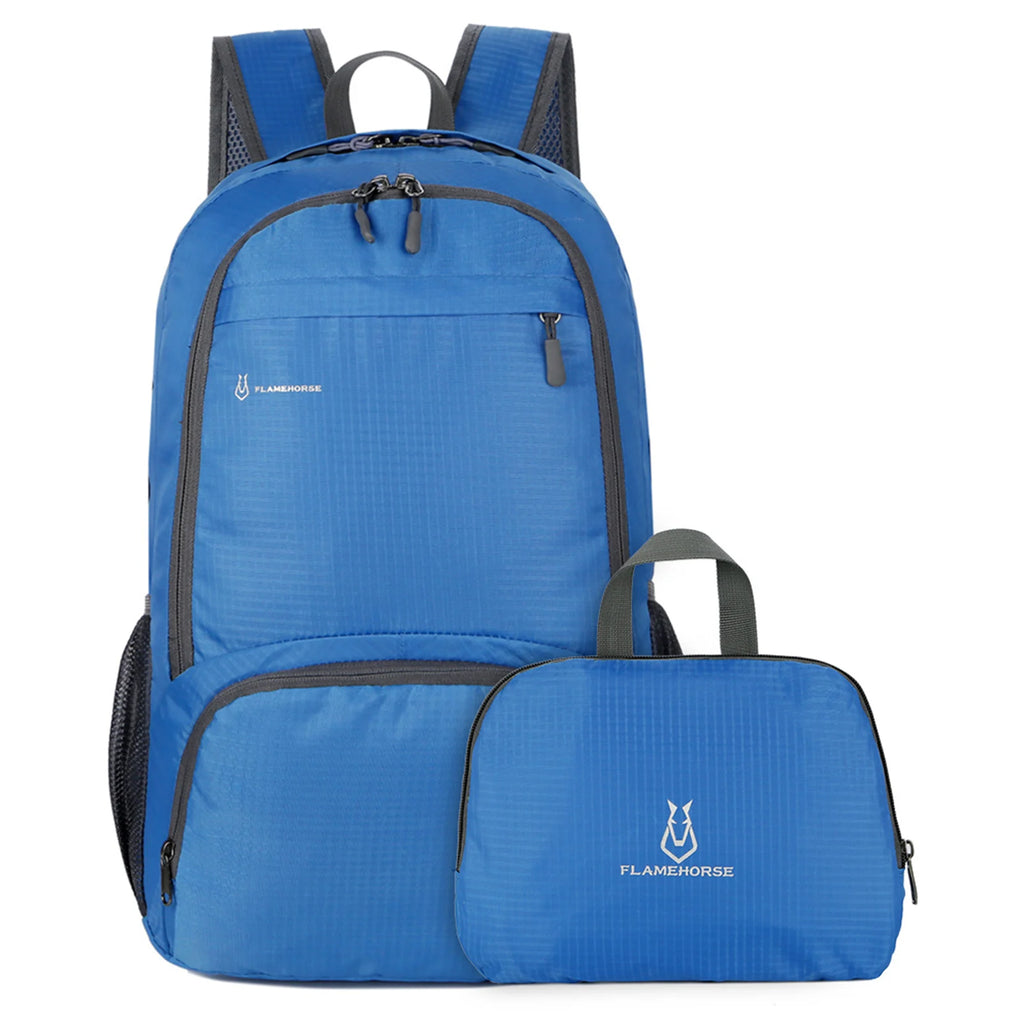 Large Capacity Nylon Backpack Lightweight Foldable Backpack Men Women Waterproof Packable Backpack Travel Camping Hiking Daypack