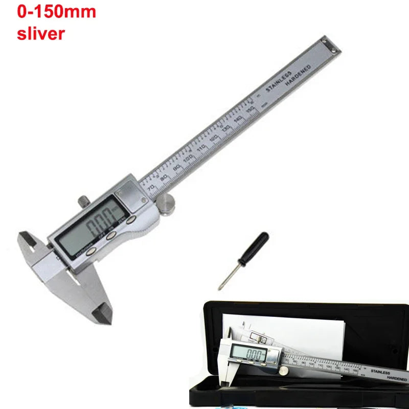 High Quality 0-50mm 150mm 200mm 300mm Metal Casing Digital Caliper Electronic Vernier Depth Gauge Micrometer Tool