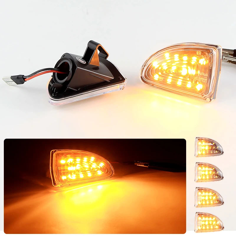 2PCS LED Side Marker Lights Canbus For Smart Fortwo W451 Coupe Cabrio 2007 2008 2009 2010-2015 Turn Signal Lamps Car Accessories