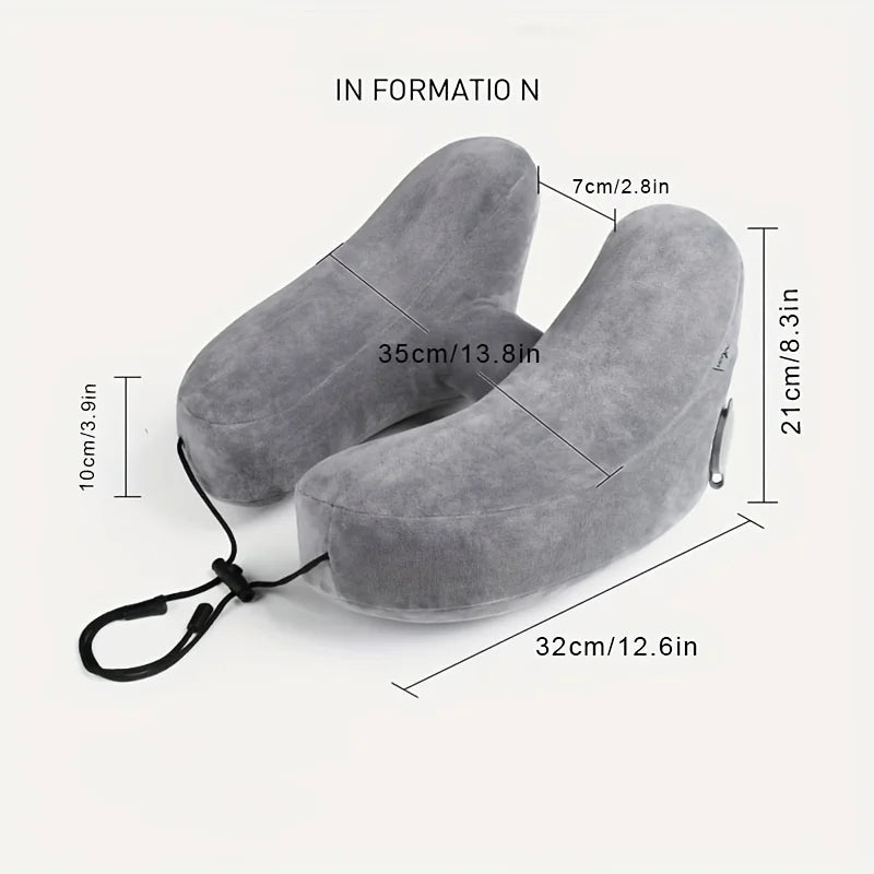 Travel Inflatable U-Shaped Pillow H-Shaped Pillow Long-Distance Car High-Speed Railroad Sleep Neck Pillow Nap Pillow