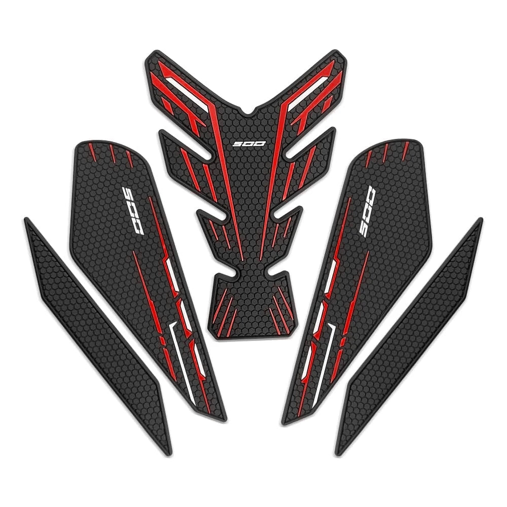 Ninja500 2025 Motorcycle Accessories Non-slip Side Fuel Tank Stickers Waterproof Pad Rubber Sticker For NINJA 500 SE 2024 2025