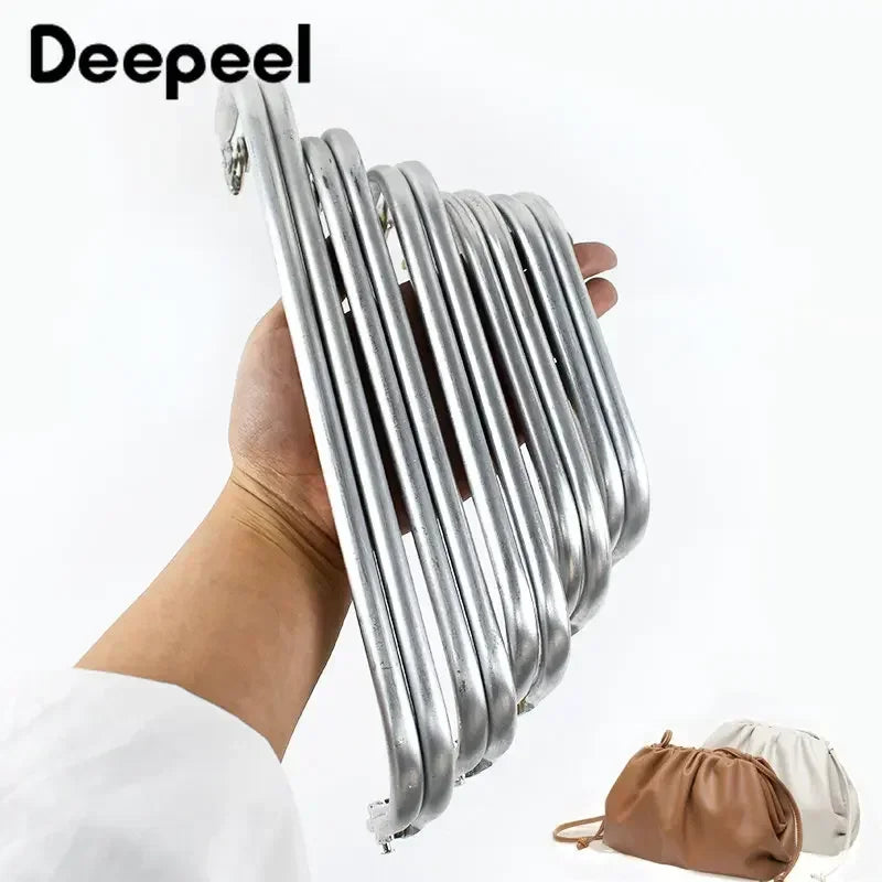 1-5Pcs Metal Kiss Clasp Purse Frame Cloud Bag Doctor Aluminium Tube Handle Buckle DIY Bags Clutch Handles Hardware Accessories